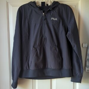 Fila Charcoal Half-Zip Windbreaker